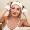 Towel Super Microfiber Wrist Band Yoga Running Face Wash Belt Soft Absorbent Headband Bathroom Accessories Drop Delivery Home Garden Dhiqx