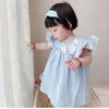 Conjuntos de ropa Verano Niños coreanos Gota de agua Ropa de bebé Trajes de niñas de calidad 230317