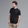 Herren T-Shirts Outdoor Sport Kurzarm T-Shirt Mountainbiken Männer Atmungsaktiv Solide Rundhals Männlich