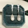 Stud Earrings CANPEL Fashion Long Tassel Natural Freshwater Shell Pearl For Women Gift Korean Jewelry Silver Color Luxury