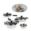 Outils Atelier 20pcs Enfants Ustensiles De Cuisine Vaisselle Ensemble En Acier Inoxydable Résistance Aux Chutes Casseroles Casseroles Ustensiles De Cuisine Faire semblant De Jouer Jouets 230320