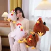 30/40cmシミュレーションコックプラッシュおもちゃ詰め柔らかい鶏肉人形動物家禽枕面白い家の家のクッション装飾誕生日プレゼント