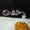 Hosahs rosa spiral torkar glas bongs tillbehör glas rökrör färgglada mini multi-färg