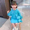 Girl's Dresses Girls' Rabbit Bag Sweater Dress Autumn Children's Korean Version Girls Long Sleeve T-Shirt Dress Kids Dress 230320