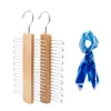 Hangers 4x7b houten 20 bar tie rack hanger - scarf riem accessoire organizer