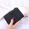 Brieftaschen Hochwertige Vintage Wallet Women PU Leder Kurzwolkermensch Damenkartenhalter Coin Geldbörse Casspe Reißverschluss Geld Clutch Cartera G230308