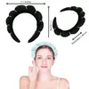 S3523 Explosion Rhinestone Twist Sponge Hair Hoop For Women High Cranial Top SPA Headband Face Wash Makeup Hair Band Hair Accessories