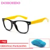 Lunettes de soleil Cadres Mode DOHOHDO 2023 Haute Qualité Silicone Lunettes Cadre Enfants Effacer Flexible Lunettes Pour Garçon Fille Optique Spectacle