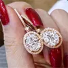 Bling AAAAA Zircone Orecchini pendenti Gioielli Argento Orecchini pendenti per matrimoni per feste per donne Regalo di compleanno per fidanzamento nuziale