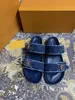 Men's and women's sandal and slippers correctly match L flower box dust bag shoes snake slippers summer wide flat sandals and slippers size 35-46