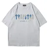 Trapstar 2023 Erkek ve Kadınlar Klasik Mektuplar Günlük Moda Moda Markası Top Erkekler Lüks Giyim Pure Pamuk Basit Sokak Hip-Hop T-Shirt