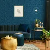 Bakgrundsbilder Blue Leopard Peel and Stick Wallpaper självhäftande sovrum vardagsrum el pvc vägg klistermärke hylllåda foder