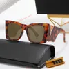 2023 Designer Lunettes de soleil Fashion Eyewear for Woman Fashion Lunes Fashion Eyear's Cat's Eye Sunglasses Rectangle Big Full Frame Lettre pour homme