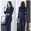 Costumes pour femmes Blazers 3 pièces ensemble femmes pantalon costumes bureau dame affaires travail uniformes Blazer veste gilet pantalon costume automne vêtements 230320