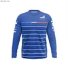 Мужские футболки 2022 Формула-1 Альпийская команда F1 Официальная гоночная рубашка для гоночной гонки Лучшая продажа синего 2022 Высококачественная капюшона 0320H23