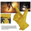 Luvas de ciclismo 1 Par de soldagem de couro de gado Truques Truques de soldagem a calor Luvas de soldagem Soft Sensitive Guards para Tig Soldagem Tig Glove 230317