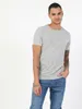 Heren t shirts colins mannen regelmatig fit grijs heide korte mouw t -shirt mode man t -shirts cl1041871