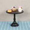 Diskplattor Cake Stand Home Party Display Wedding Decoration smidesjärn Birthday Tray Dessert Fudge Desktop Afternoon Tea Cake 230320