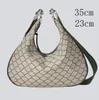 Дизайнерская сумка Классическая роскошь Tote Bag Chain Fashion 2023 Клетчатая цветочная марка винтажные дамы коричневая кожаная сумочка дизайнерская сумка для плеча с коробкой 35 см 23 см