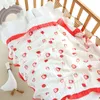 Couvertures Kangobaby #My Soft Life # Four Seasons 6 couches en mousseline de coton bébé Swaddle Blanket born Quilt Serviette de bain pour bébé 230320