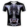 Men's T Shirts -Selling T-Shirt All-Match 3D Printing Horror Clock Skull Short-Sleeved Fashion O-Neck 2023 Summer Arrival XS-4XL