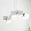 Lustres Nordique Minimaliste Cube Magique Lampes Suspendues Salon Fer Lustre Pendente Lampe Chambre Étude Bar Art Décor Luminaires