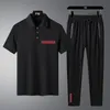 Chándales de los hombres populares Conjuntos de camisetas de pista para hombres Carta de felpa streetwear casual transpirable verano Tops pantalones cortos Camisetas deportes al aire libre ropa deportiva conjunto de calidad 5UMX