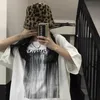 Kvinnors T-skjortor harajuku kpop-gradient hip-hop punk kortärmad high street kvinnliga par grunge y2k emo tee urban kläder toppar