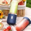 Fruktgrönsaksverktyg Electric Juicer Blender 6 Blades Cup Mini Mixers S Extractors USB Laddning Squeezer 230320