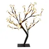 Lâmpadas de mesa LED LED LUDER INTERIOR Lâmpada Cherry Blossom Tree Night Light 24/48 LEDs decoração quente em casa branca em casa