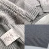 Designer sweater Cowl neck wool blend sweater Winter Warm luxury brand Pullover Slim Knitting letter animal pattern Sweatshirt fashion womens wear