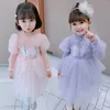 Robes de fille robe de fille automne/hiver robe pull épais pour enfants jupe princesse vent jupe robes de demoiselle d'honneur 230320