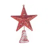 Pendentif d'ornement de décoration d'étoile de dessus d'arbre de couleur de décorations de Noël pour la maison