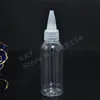 Parfumfles 1330 pcs 60 ml Penfles, 2 oz transparante plastic flessen, ovale druppelaarfles 60 ml