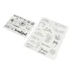 Gift Wrap 2PCS DIY Clear Stamps House Wreath Candle Recycling Card Making Scrapbooking/Card Making/