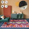 Dywan etniczny styl bohemian do salonu duży obszar dywanowy sofa sofa stolik kawowy mat maroko