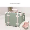 Suitcases Retro Suitcase Mini Wedding Gift Box Cosmetic Passwas na pokład Case 230317