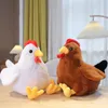 30/40CM Simulation Hahn Plüsch Spielzeug Gefüllte Weiche Huhn Puppen Tier Geflügel Kissen Lustige Home Kissen Dekor Geburtstag geschenk