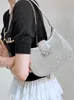 Avondtassen mabula bling dames schouder kleine hoogwaardige diamant tas handtas luxe ontwerp halve maan portemonnee crossbody tas 230320