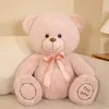 40/50/60cm Kawaii sentado Teddy Bear Priguys Toys Adorável Bowtie Urso Pleush Pillow