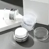 15g 30g 50g frascos de crema acrílicos vacíos de plata latas olla estilo prensa superior botella de vacío viales de muestra contenedor cosmético sin aire