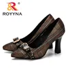 Dress Shoes ROYYNA Women Pumps Spring Autumn Plus Size 34-43 Fashion Elegant Pointed Toe Office Ladies High Heels Woman Trendy Shoes 230320