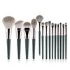 Makeup Brushes 14pcs Foundation Powder Blush Feryshadow Correcteur LIP Eye Mamage Brush avec sac Cosmetics Tool Beauty Tool