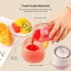 Fruit Vegetable Tools 500ML Portable Juicer USB Electric Mini Smoothie Blender 4 Knife Mixer s Cup Squeezer Baby Food Wireless 230320