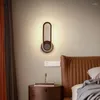 Wandlampen moderne minimalistische roterende ledlamp eenvoudig zwart wit licht decor salon slaapkamer trappen woonkamer achtergrond gangpad