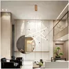 Pendant Lamps Stair Led Lamp Simple Modern Highrise Empty Living Room Creative Personality Long Line Chandelier For Villa Hall Drop Dhurc