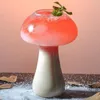 Wijnglazen champignon cocktail glazen beker met rietje voor huisdrankjes bier creatieve heldere koffiekopjes drinkware bar ktv feestgereedschap