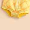 Rompers Lovely Baby Girl Boy Clothing Infant Pineapple Shaped Cosplay Costume Baby Romper Sleeveless Hooded JumpsuitSocks Outfit 230320