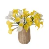 Real Touch PU Latex Artificielle Calla Lily Fleurs pour Bouquets De Mariage Centres De Table Et Décor Floral