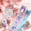 Gift Wrap Fowers Series Vintage Label English Collage Pet Stickers Pack Diy Diy Junk Journal Dekoration Petal Sticker Scrapbooking